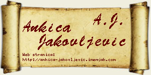 Ankica Jakovljević vizit kartica